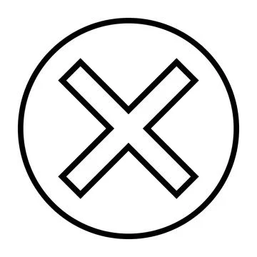 Delete icon vector Stock Illustration