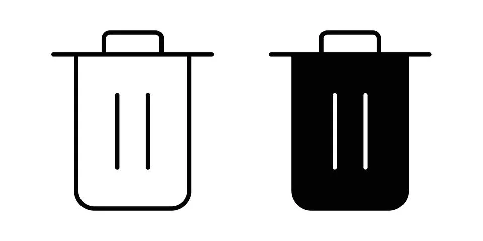 Delete icon vector, illustration icon set Stock Illustration