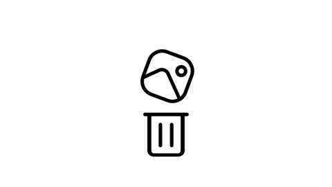 Delete Image Icon Video stock 334288964