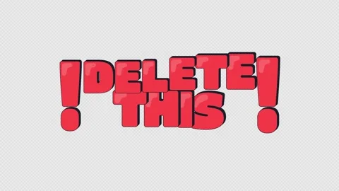 Delete this internet reaction 2D animation Video stock 338324427