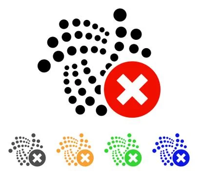 Delete Iota Vector Icon Stock Illustration