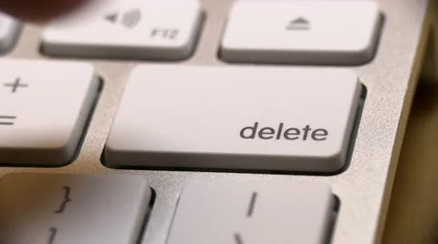 Delete Key - Close Up 스톡 동영상 12523253