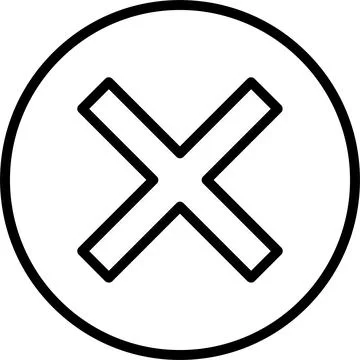 Delete Line Icon Design Illustrazione stock