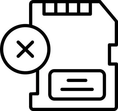 Delete Line Icon Design Stock Illustration