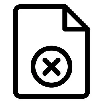 Delete line icon vector illustration isolated on white background Stock-Illustration