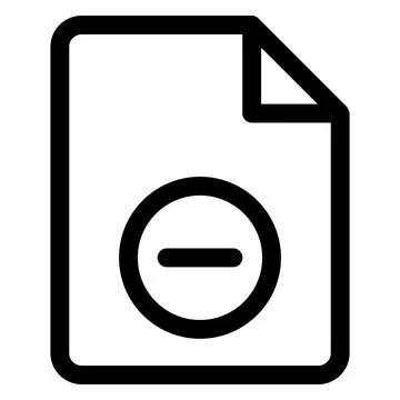 Delete line icon vector illustration isolated on white background Stock-Illustration