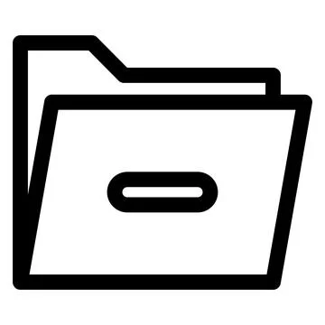 Delete line icon vector illustration isolated on white background Stock Illustration