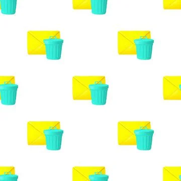 Delete message pattern seamless vector Stock Illustration