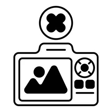 Delete Photo Dualtone Icon Stock Illustration