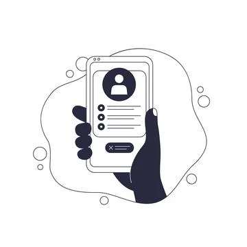 Delete profile or account vector illustration Stock Illustration