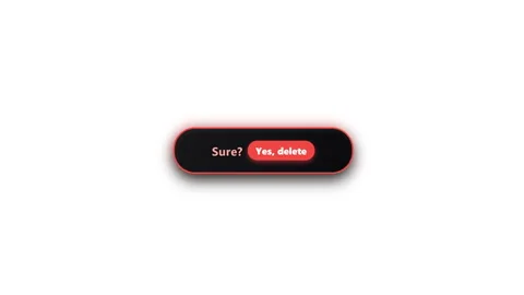 Delete Project Button Animation 库存影片 345116890