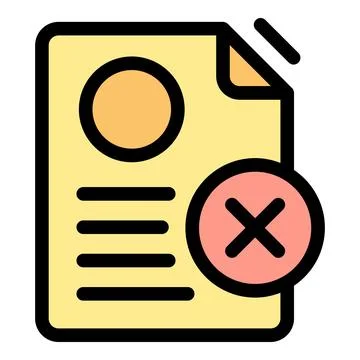 Delete sheet icon vector flat Stock Illustration