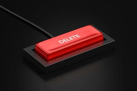 Delete shortcut button and remove or erase keyboard concept of control keyp.. Stock Photos