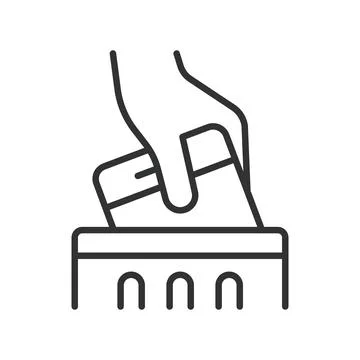 Delete smartphone icon in line design. delete, trash, remove item, mobile action Illustrazione stock