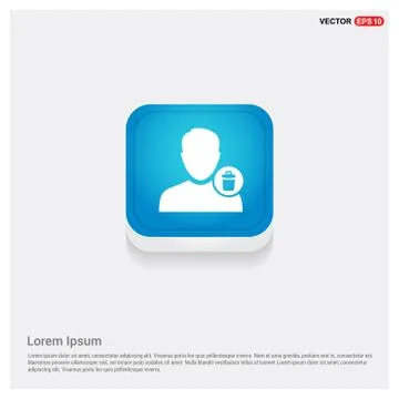 Delete user icon. Stock Illustration
