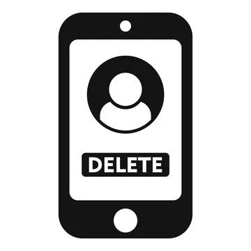 Delete user online icon simple vector. People service Stock Illustration