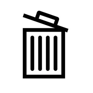 Delete Vector icon flat style isolated on background. Delete sign symbol for 스톡 일러스트