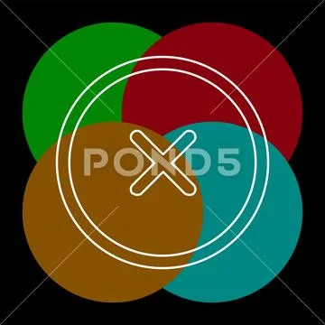 Delete vector icon Illustrazione stock