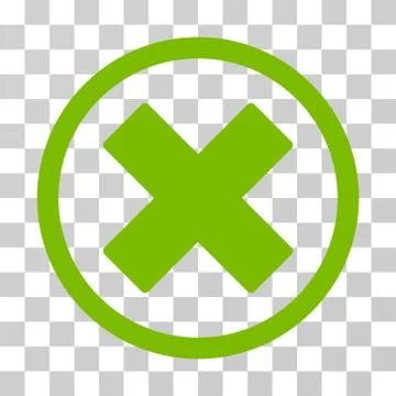 Delete X-Cross Rounded Vector Icon Stock Illustration