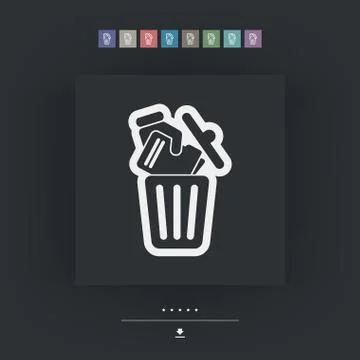 Deleting a document Illustrazione stock