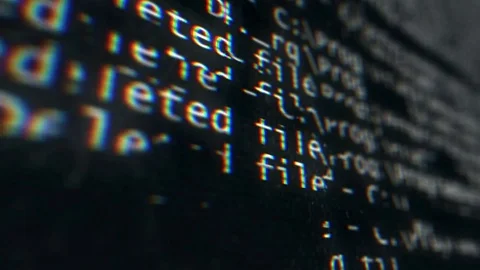 Deleting Files Close-up Video stock 71827851