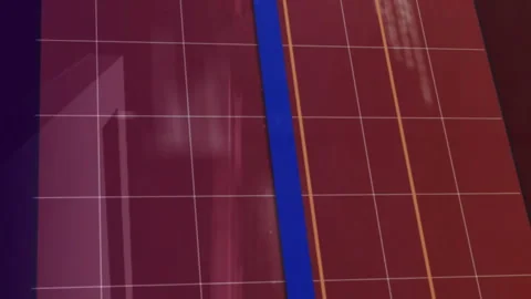 Deleting files, processing animation over red grid background Stock Footage 313369989