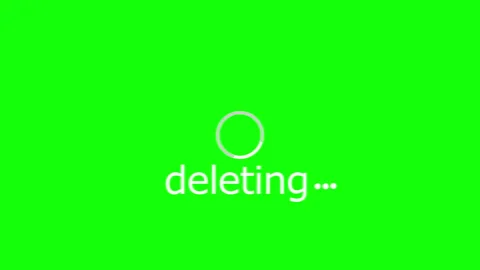 Deleting Loading Icon Animation on Green Screen Vídeos de archivo 334830318
