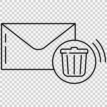 Deleting mail Stock Illustration