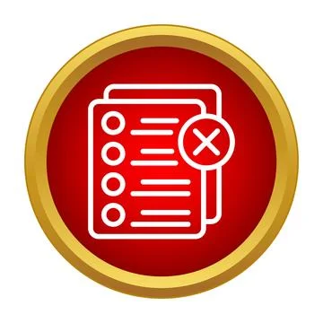Deleting tasks from document list icon concept 스톡 일러스트