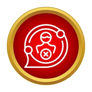 Deleting user profile from social network connection symbol イラスト素材
