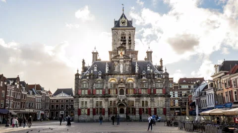 Delft  church Video stock 68699476