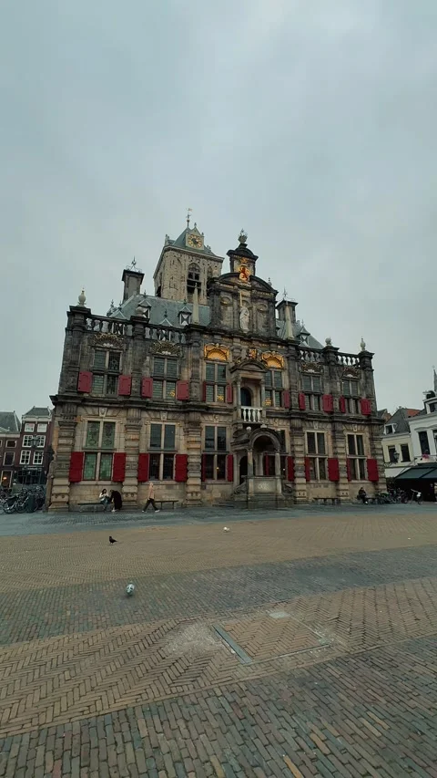 Delft City Hall 8 Stock Footage 320641628