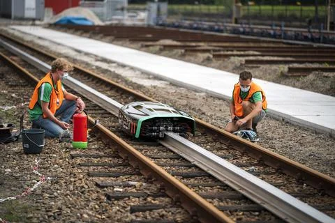 Delft Hyperloop tries to break its own record, Hilversum, Netherlands - 17 Jul 2 Stock Photos