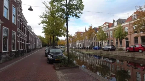 Delft, Netherlands. Noordeinde. Stock Footage 256123629