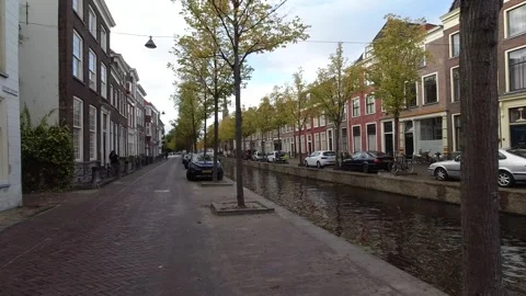 Delft, Netherlands. Oude Delft. Movement. Stock Footage 256123777