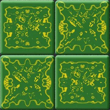 Delft tiles seamless generated hires texture 스톡 일러스트