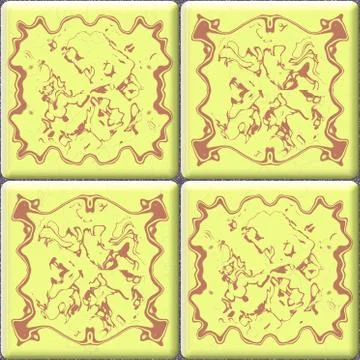Delft tiles seamless generated hires texture 스톡 일러스트