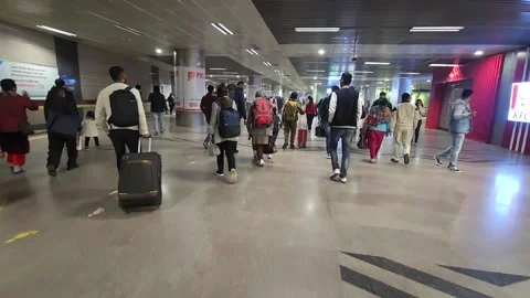 Delhi metro Stock Footage 231664663