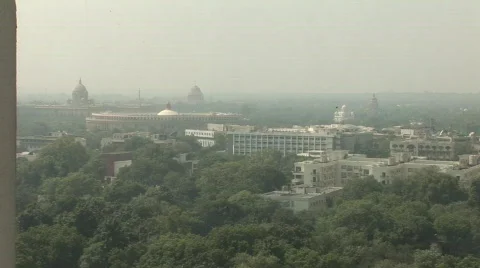 Delhi Skyline Stock Footage 262666