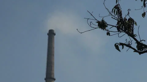 Delhi smokestack s Stock Footage 24673681