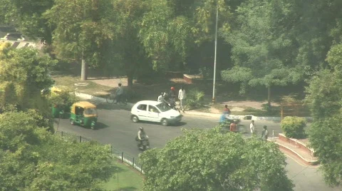 Delhi Traffic Stock Footage 262668
