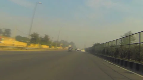 Delhi Traffic in Time Lapse Stock Footage 36150226