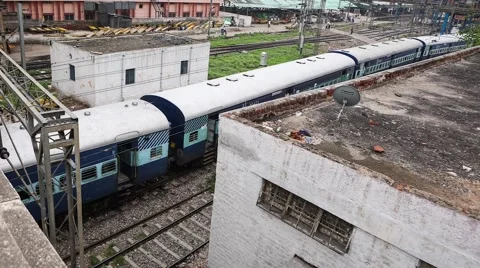 Delhi train station timelapse Stock Footage 44170713