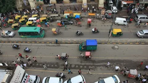 Delhi transport Editorial Stock Footage
