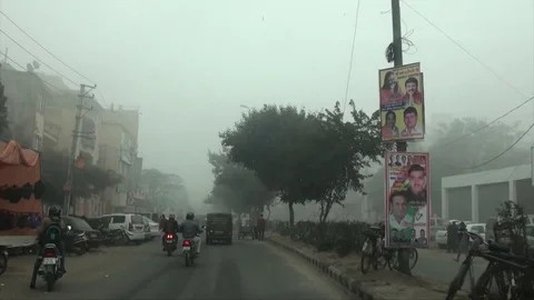 Delhi Winters Stock Footage 72330438