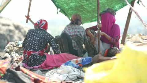 Delhi's Land fill Video stock 248055983