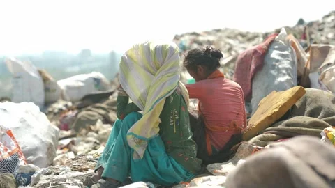 Delhi's Land fill Video stock 248056006