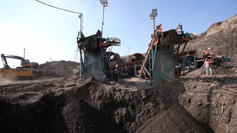 Delhi's Land fill Video stock 248058457