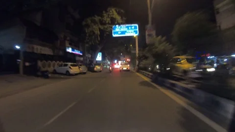 Delhi’s traffic at night time Vídeo Stock 116005899
