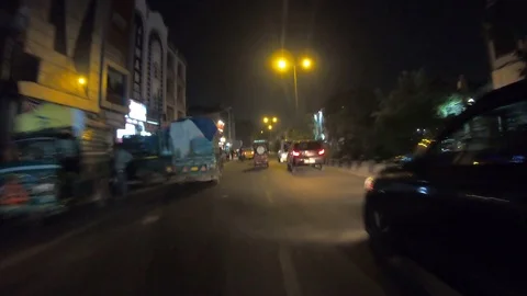 Delhi’s traffic at night time Vídeo Stock 116005920